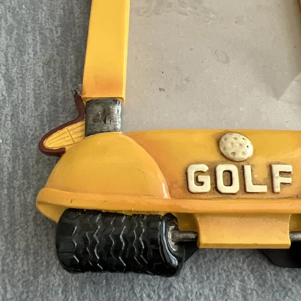 Hobby Lobby 3D Resin Golf Cart Photo Picture Frame 4x6‎ Father's Day Dad Outdoor
